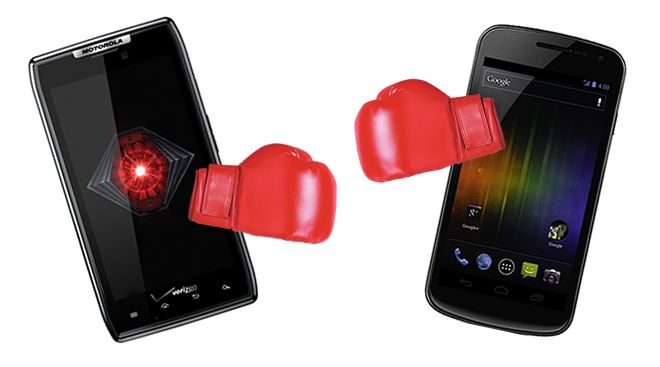 Pe cine va miza Google in lupta cu Apple. Motorola Droid Razr Maxx vs. Samsung Galaxy Nexus