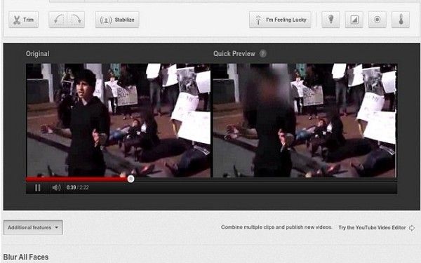 YouTube poate blura fetele, pentru a proteja in special copiii si activistii