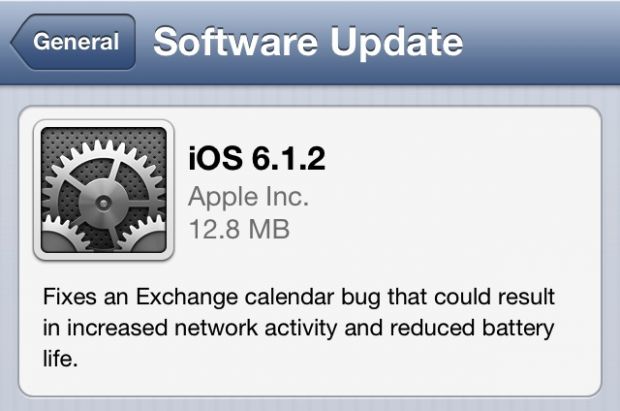 Apple a lansat iOS 6.1.2, update-ul care iti imbunatateste durata de viata a bateriei