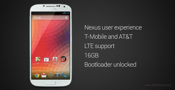 Samsung Galaxy S4 Google edition . Android in forma cea mai pura