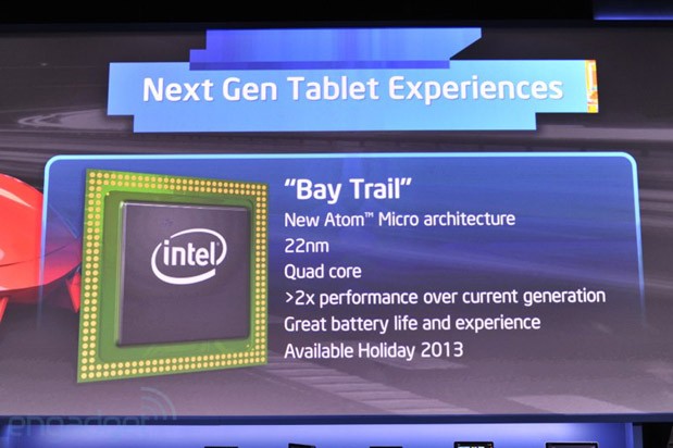 Intel va lansa noile procesoare Bay Trail pentru tabletele si ultraportabile la sfarsitul anului