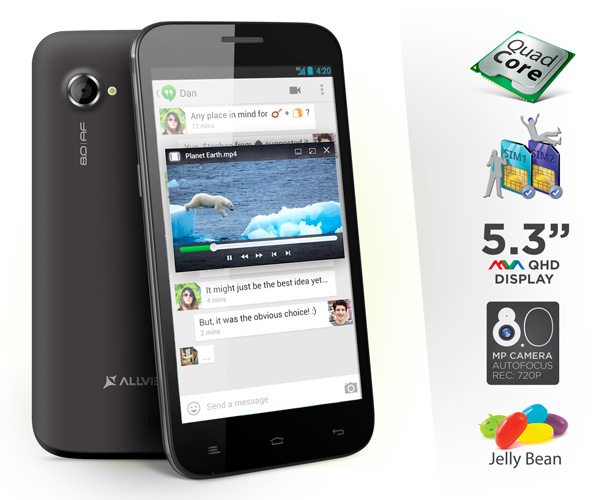 Allview P5 Qmax, un smartphone romanesc cu ecran gigantic, lansat acum. Poze si specificatii