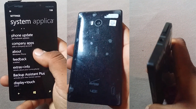 Nokia Lumia 929 apare intr-un video. Telefonul e din aluminiu si are ecran de 5 inch