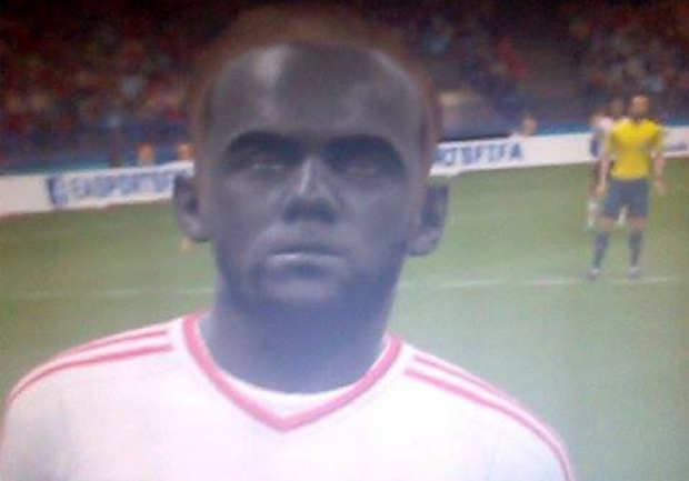 Probabil cel mai amuzant bug din istoria jocurilor FIFA! Ghicesti ce jucator este in imagine?