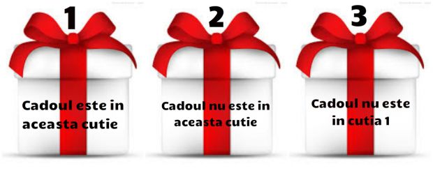 Puzzle-ul de Craciun care te va pune pe ganduri. In care cutie este cadoul?