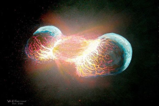 O noua teorie incredibila a aparut: Terra a fost rezultatul coliziunii dintre doua planete