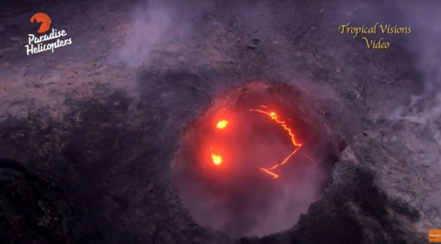 Imagini incredibile surprinse in timpul eruptiei unui vulcan: ce se vede in craterul plin cu lava