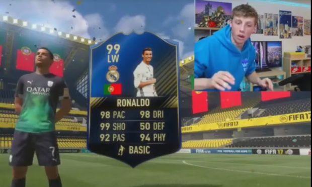 Reactia acestui barbat cand l-a prins pe Cristiano Ronaldo la FIFA Ultimate Team