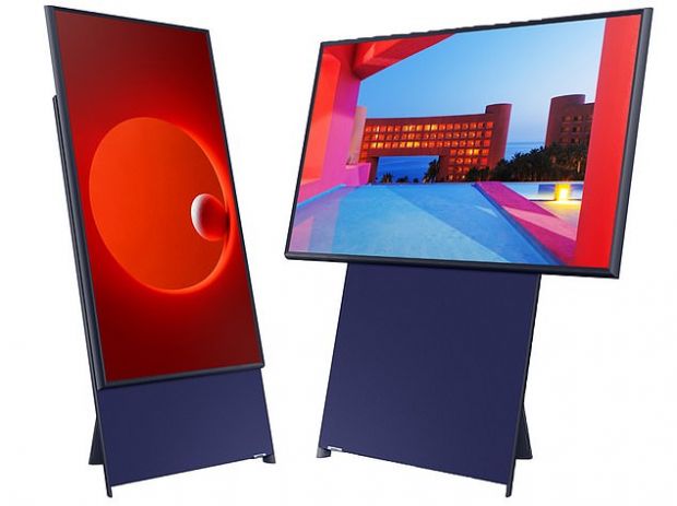 Samsung a lansat un televizor rotativ, cu ecran care poate fi vertical sau orizontal