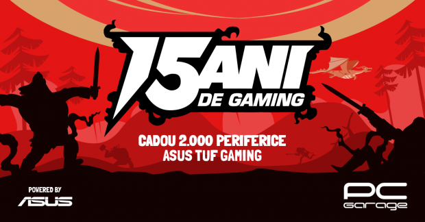 (P) PC Garage aniversează 15 ani de activitate 2.000 de periferice ASUS cadou și multiple reduceri de prețuri
